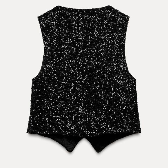 Zara fitted sequin vest - Picture 4 of 5